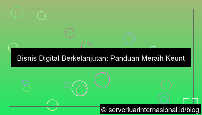 gambar bisnis digital berkelanjutan