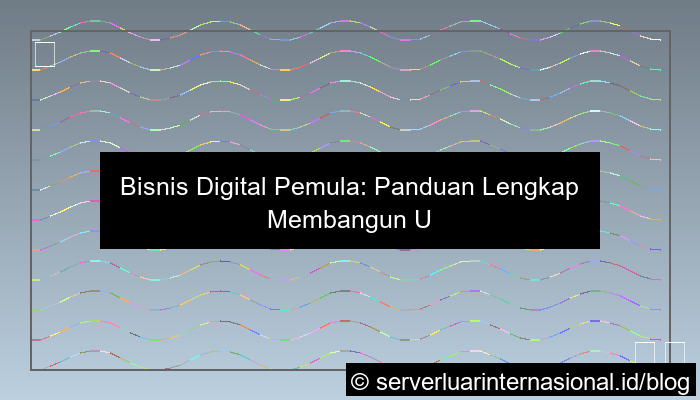 bisnis digital pemula