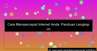 cara mempercepat internet