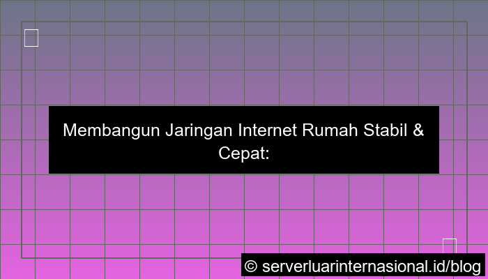 jaringan internet rumah