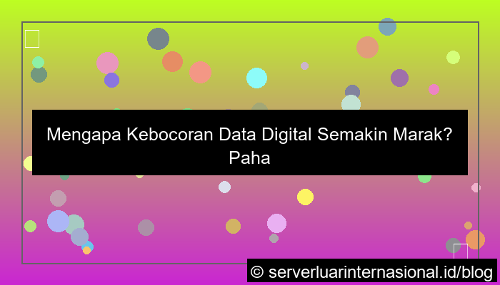 ilustrasi kebocoran data digital