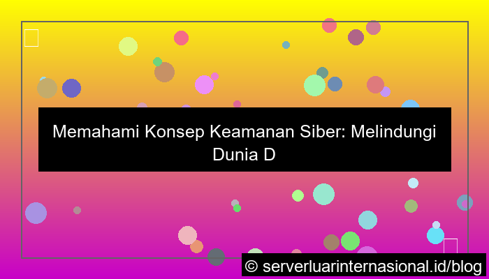 konsep keamanan siber