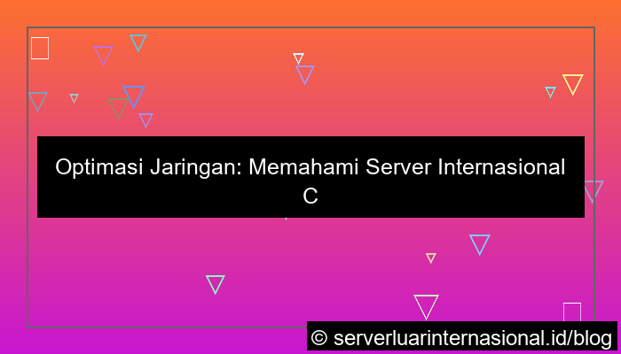ilustrasi server internasional cross region network