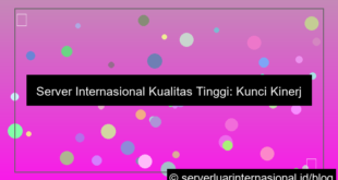 ilustrasi server internasional kualitas tinggi