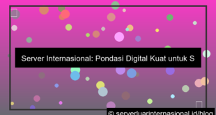 ilustrasi server internasional untuk sistem multinasional