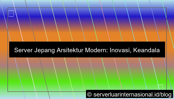 server jepang arsitektur modern