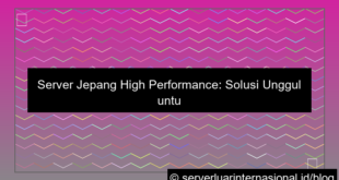 server jepang high performance