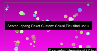 server jepang paket custom