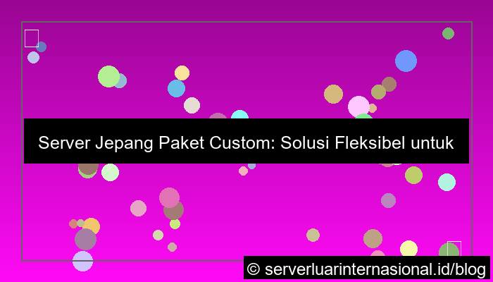 server jepang paket custom