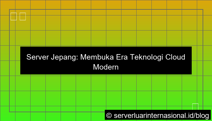 gambar server jepang teknologi cloud modern