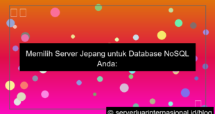 ilustrasi server jepang untuk database nosql