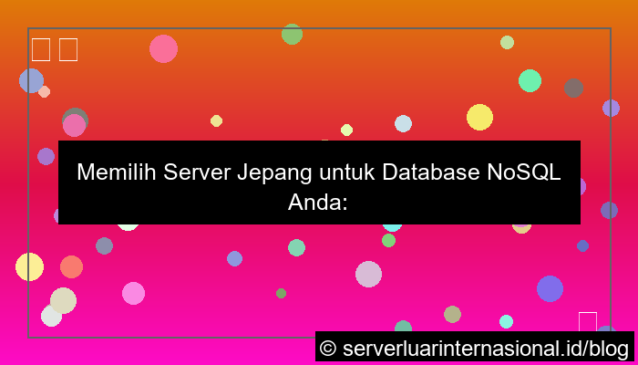 ilustrasi server jepang untuk database nosql