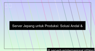 server jepang untuk environment production