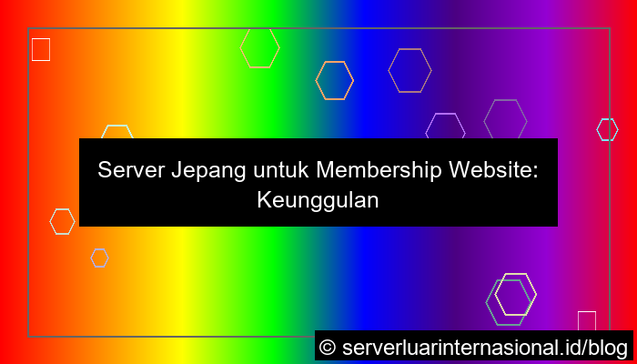 server jepang untuk membership website