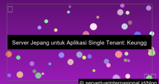 ilustrasi server jepang untuk single tenant app