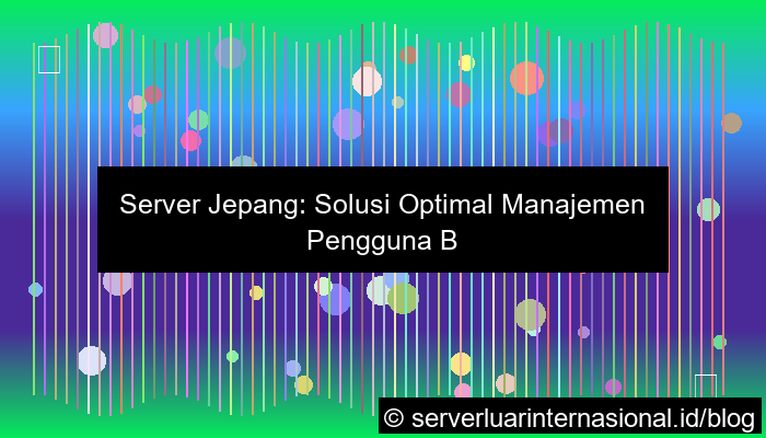 ilustrasi server jepang untuk user management
