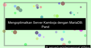 desain server kamboja mariadb server
