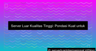 ilustrasi server luar kualitas tinggi