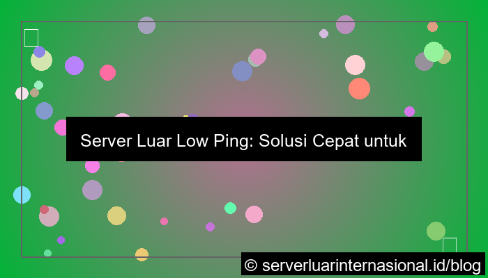 server luar low ping