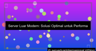 ilustrasi server luar modern