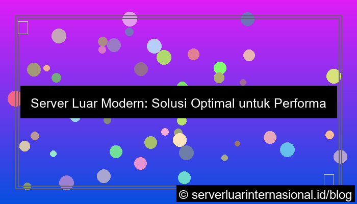 ilustrasi server luar modern