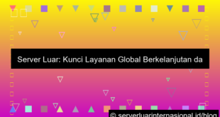 gambar server luar untuk layanan global berkelanjutan