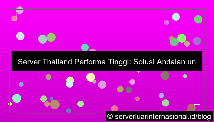 server thailand high performance