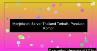 server thailand terbaik