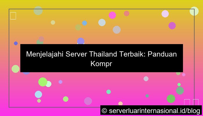 server thailand terbaik