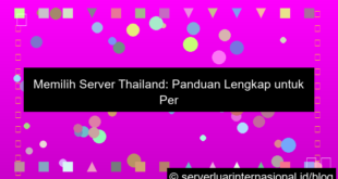 server thailand untuk audience thailand