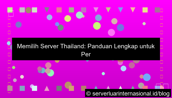 server thailand untuk audience thailand