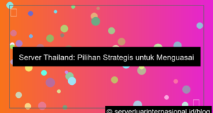 server thailand untuk traffic asia