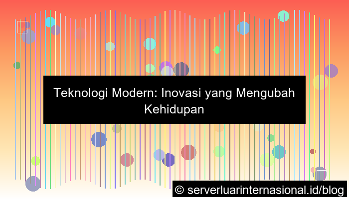 teknologi modern