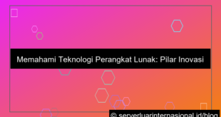 teknologi perangkat lunak