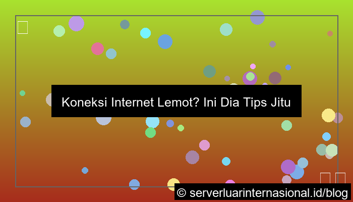 ilustrasi tips koneksi internet