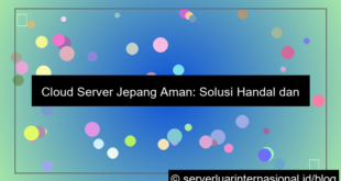 ilustrasi cloud server jepang aman