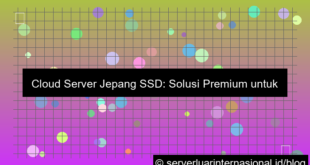 cloud server jepang ssd