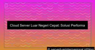 ilustrasi cloud server luar cepat
