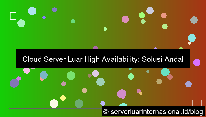 cloud server luar high availability