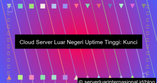 cloud server luar uptime tinggi