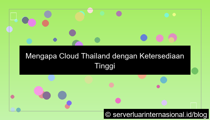 cloud thailand high availability