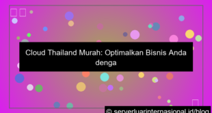 cloud thailand murah