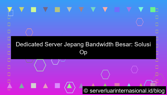 ilustrasi dedicated server jepang bandwidth besar