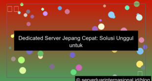 dedicated server jepang cepat
