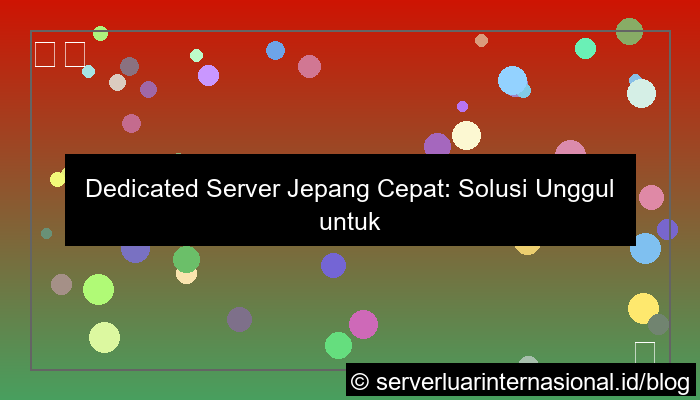 dedicated server jepang cepat