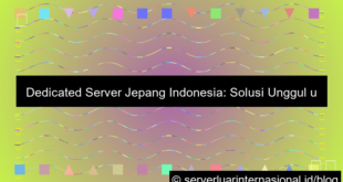 dedicated server jepang indonesia