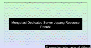 dedicated server jepang resource penuh