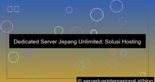 dedicated server jepang unlimited