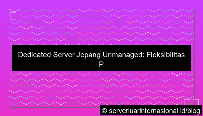 ilustrasi dedicated server jepang unmanaged