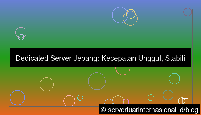 ilustrasi dedicated server jepang